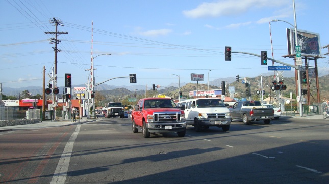 traffic at San Fernando and Sunland