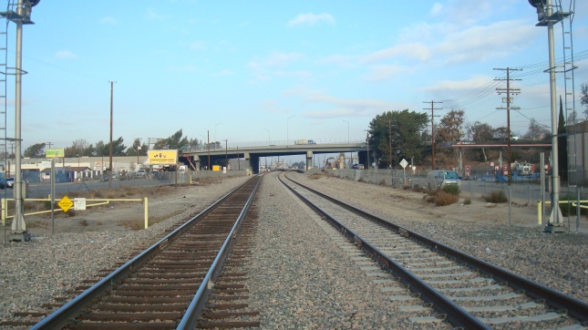 tracks originally laid by  Southern Pacific Railroad
