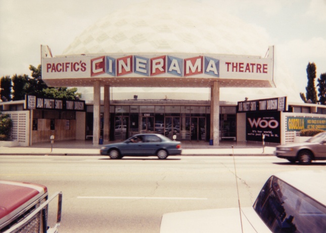 The front of the Cinerama Dome in 1998.