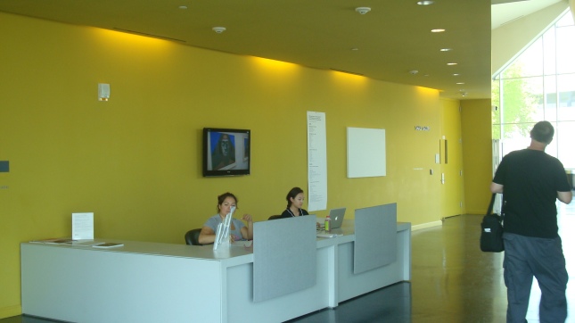 The reception area at VPAM