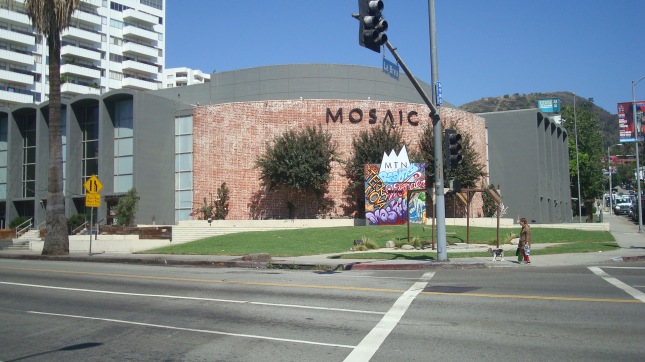 Mosaic, Hollywood seen from Hollywood Blvd.