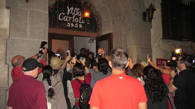 Tensions running high at the Villa Carlotta on Sunday night.