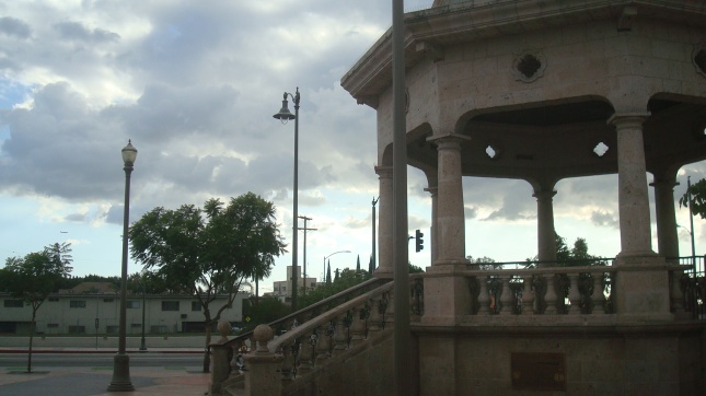 The bandstand.