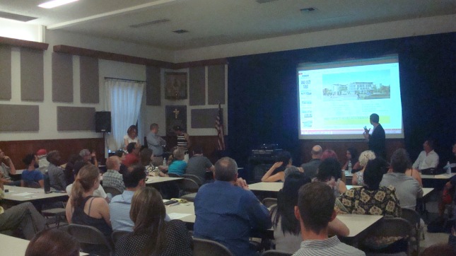 Town hall meeting on proposed Junction Gateway project.